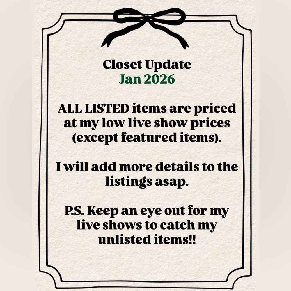 🚨CLOSET AT LOW LIVE SALE PRICES‼️🔥